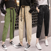 Ежедневен дамски панталон с еластична талия в няколко цвята