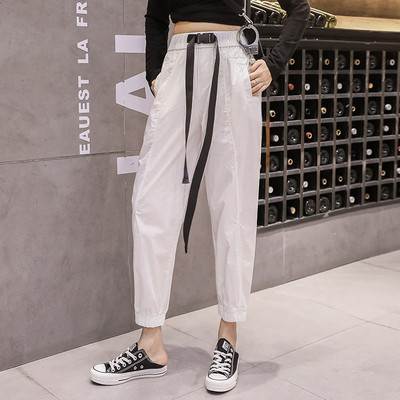 Ежедневен дамски панталон с еластична талия в няколко цвята