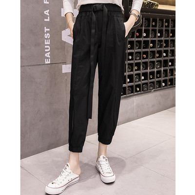 Ежедневен дамски панталон с еластична талия в няколко цвята