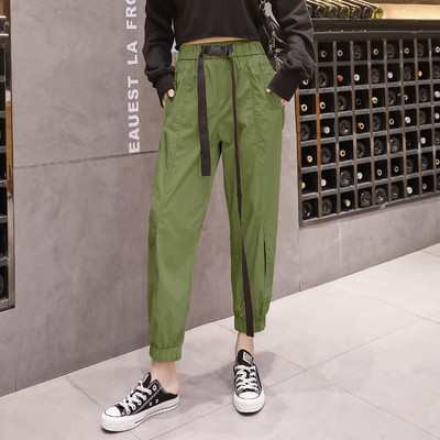 Ежедневен дамски панталон с еластична талия в няколко цвята