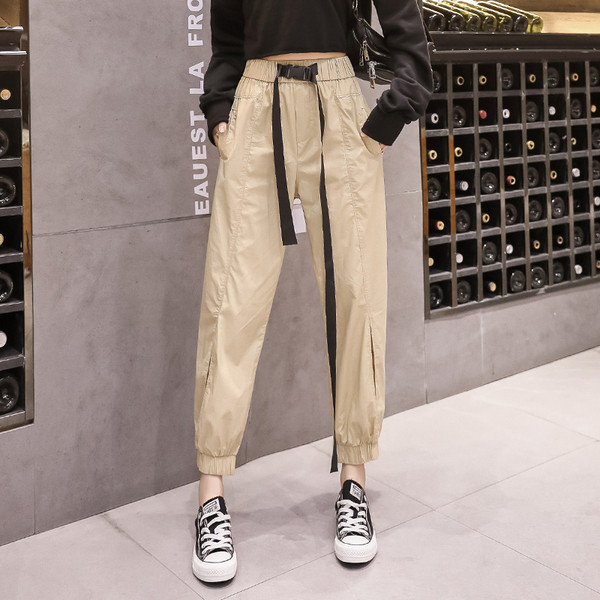 Ежедневен дамски панталон с еластична талия в няколко цвята