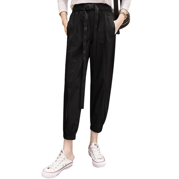 Ежедневен дамски панталон с еластична талия в няколко цвята