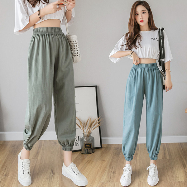 Pantaloni casual dama in mai multe culori - model larg