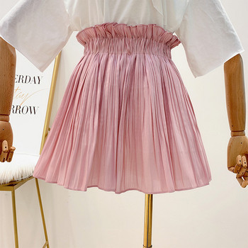 Fusta scurtă plisată de damă modernă în patru culori