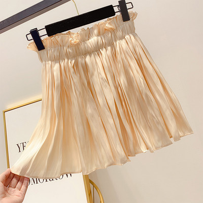 Fusta scurtă plisată de damă modernă în patru culori