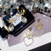 Cercei eleganti de dama cu pietre in doua modele