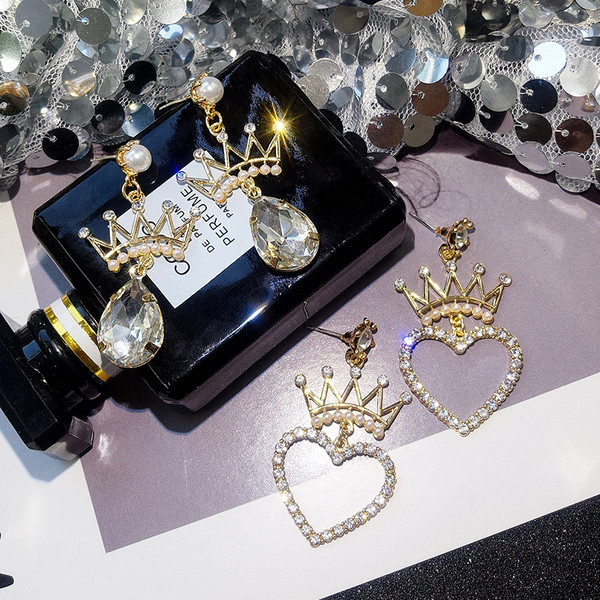 Cercei eleganti de dama cu pietre in doua modele