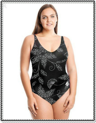 Γυναικείο κομψό μαγιό  μέχρι 4XL σε τρία χρώματα