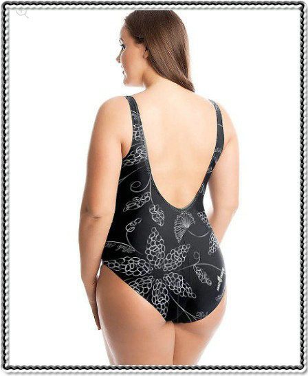 Γυναικείο κομψό μαγιό  μέχρι 4XL σε τρία χρώματα