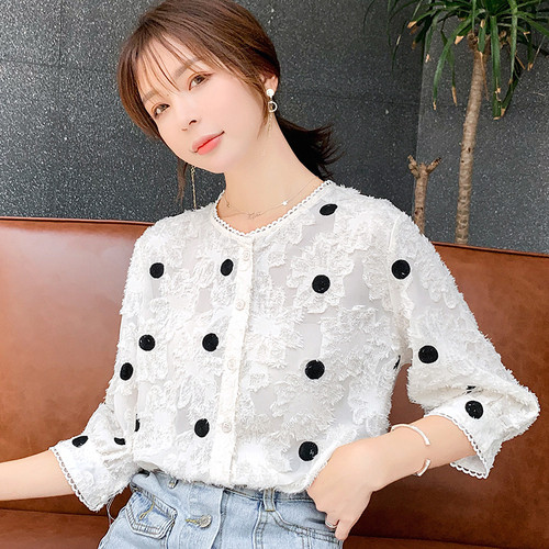 Bluza de dama actuala in doua culori cu decolteu O