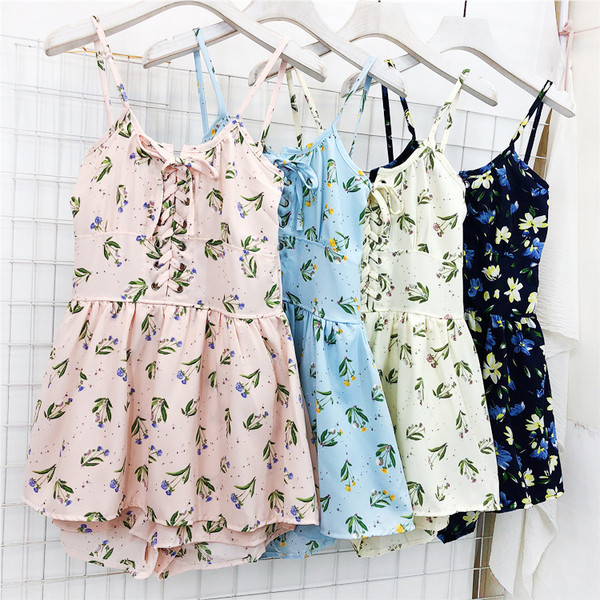 Salopeta dama casual in mai multe culori cu motive florale