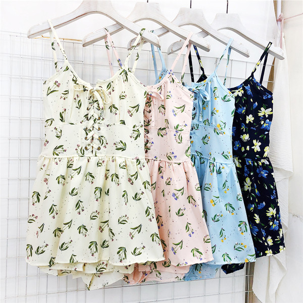 Salopeta dama casual in mai multe culori cu motive florale