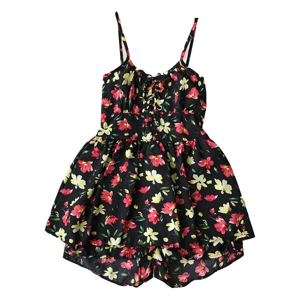 Salopeta dama casual in mai multe culori cu motive florale