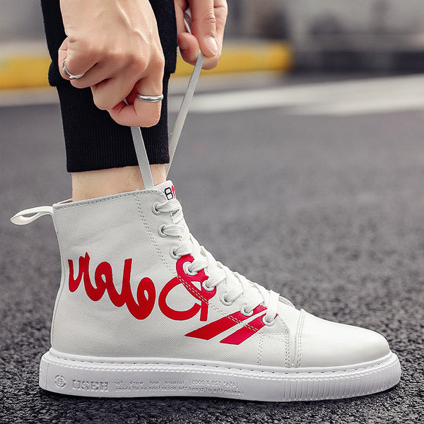 Adidași moderni pentru bărbați în trei culori - cu inscripție