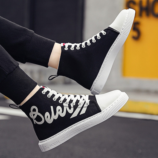 Adidași moderni pentru bărbați în trei culori - cu inscripție