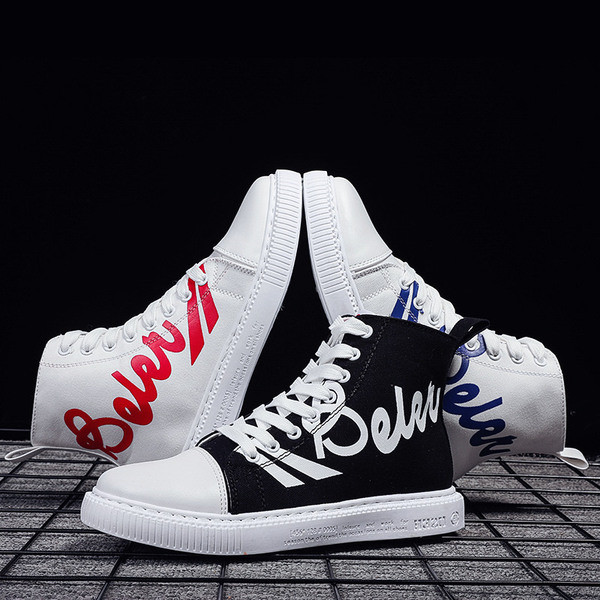 Adidași moderni pentru bărbați în trei culori - cu inscripție