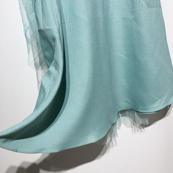 Fusta de dama lunga plisata cu tul