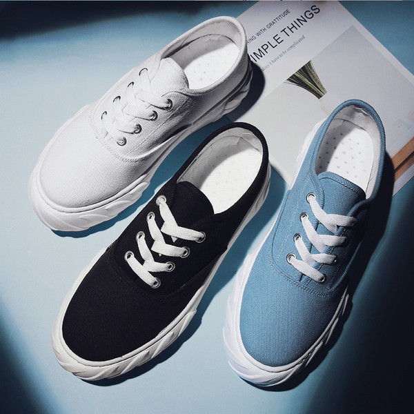 Tenisi casual barbatesti cu talpa plata - in trei culori