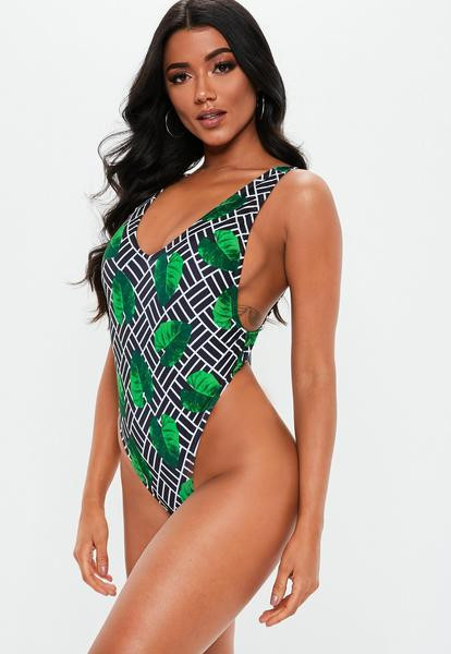 Costum de baie elegant cu spatele gol în două modele