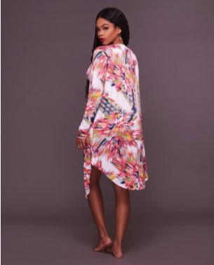 Μοντέρνο Ολόσωμο γυναικείο μαγιό με V-neck σε ιριδίζοντα χρώματα