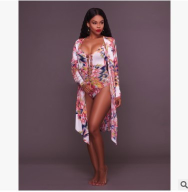 Μοντέρνο Ολόσωμο γυναικείο μαγιό με V-neck σε ιριδίζοντα χρώματα