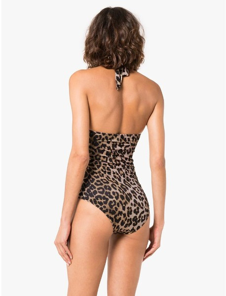 Γυναικείο κομψό μαγιό  με λεοπάρδαλη πριντ 