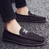 Mocasini moderni pentru bărbați - în negru și gri