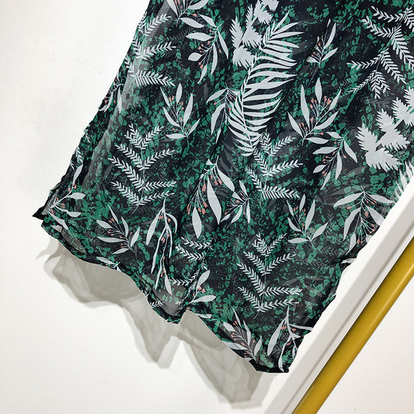 Fusta lunga din sifon cu model floral