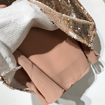 Fusta scurta moderna cu paiete