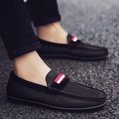 Mocasini moderni pentru bărbați în negru și gri