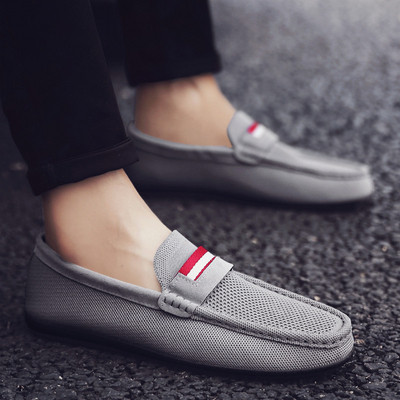 Mocasini moderni pentru bărbați în negru și gri