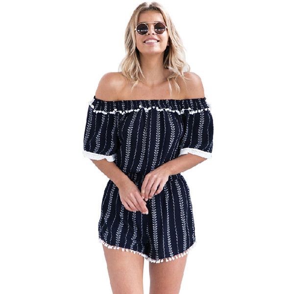 Salopeta scurta de dama cu umerii goi