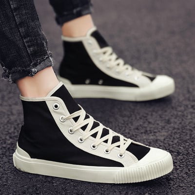 Adidași casual pentru bărbați cu talpă plată - în două culori