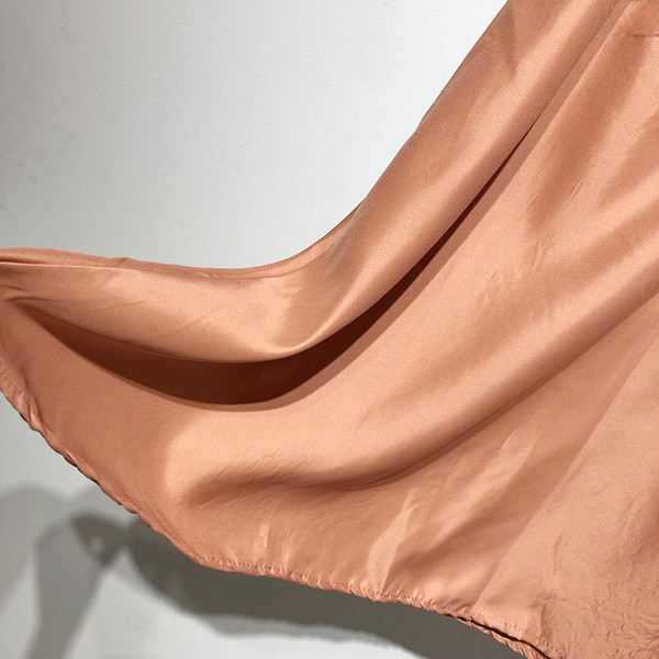 Fusta de dama lunga din dantela de culoare maro