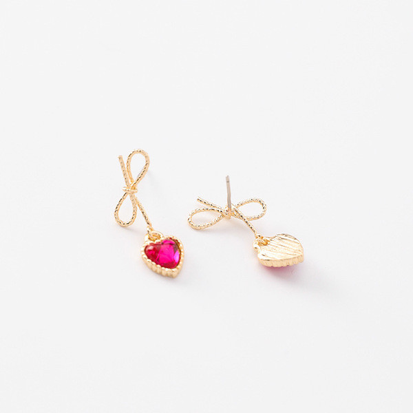 Cercei eleganti de dama - cu pietre in trei culori