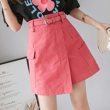 Fusta de dama cu centura si buzunare in patru culori