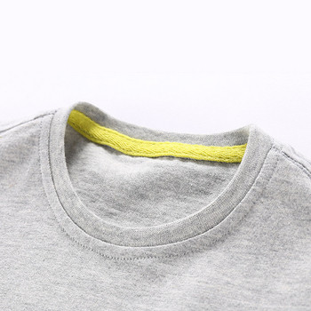 Детска ежедневна тениска в три цвята с апликация за момчета