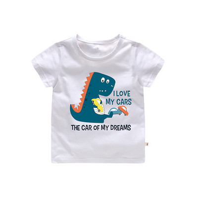 Детска тениска за момчета-в три цвята с апликация