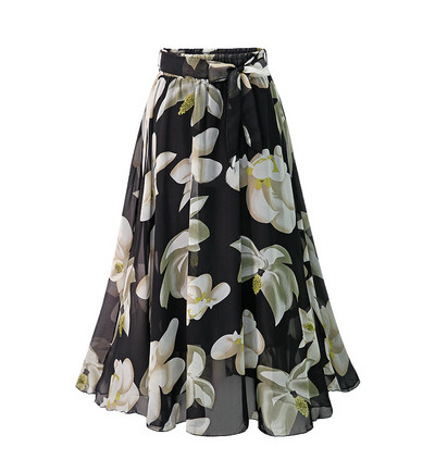 Модерна дамска пола с флорален десен в няколко цвята