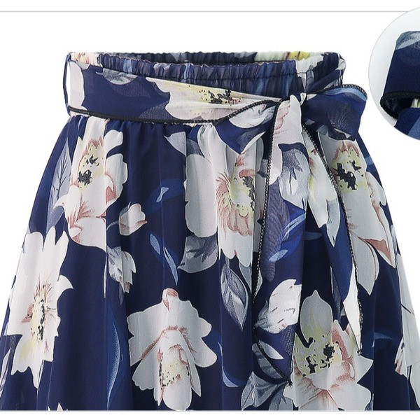 Модерна дамска пола с флорален десен в няколко цвята