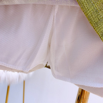 Fusta dama in carouri cu talie inalta in doua culori