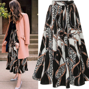 Fusta casual dama cu talie inalta in doua culori