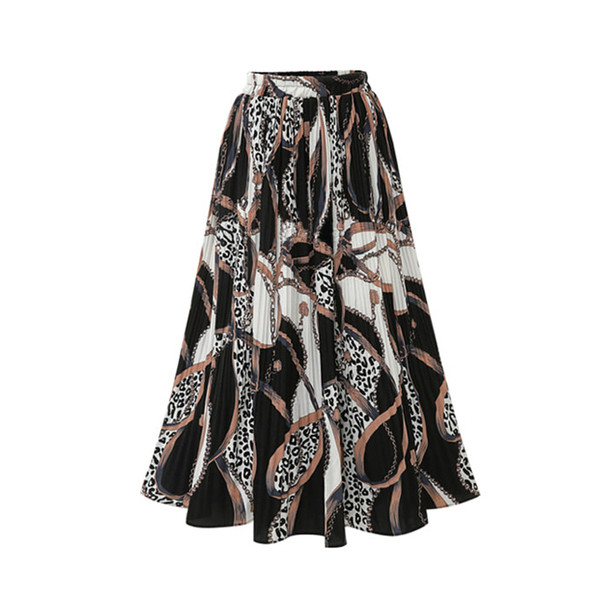 Fusta casual dama cu talie inalta in doua culori