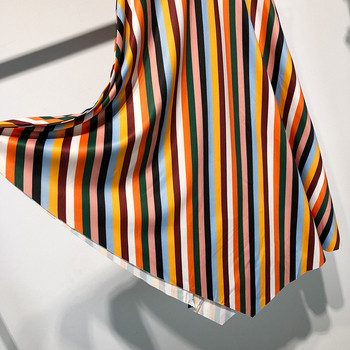 Fusta lungă de damă în dungi