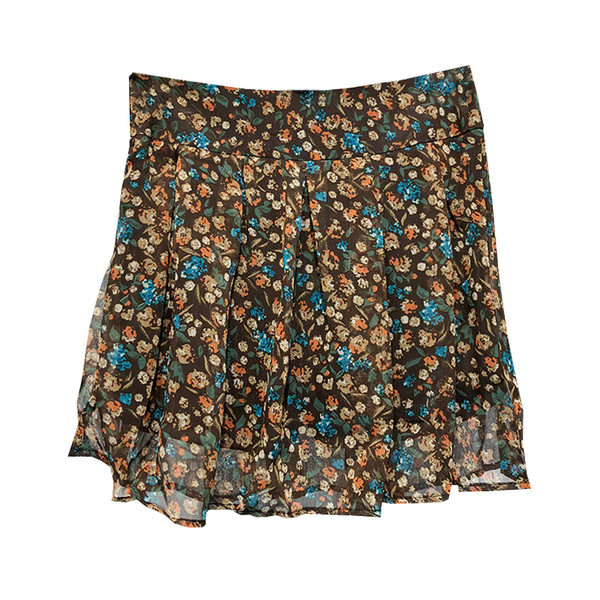 Fusta scurta de sifon de dama cu model floral
