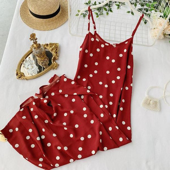 Rochie de dama cu buline de culoare rosie