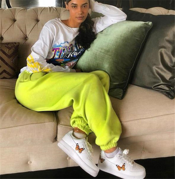 Pantaloni lungi dama casual cu talie inalta in doua culori