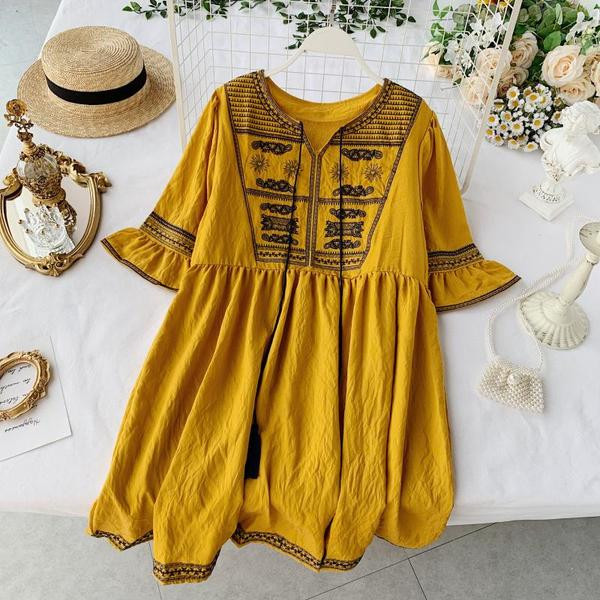 Rochie casual dama cu cravate in mai multe culori