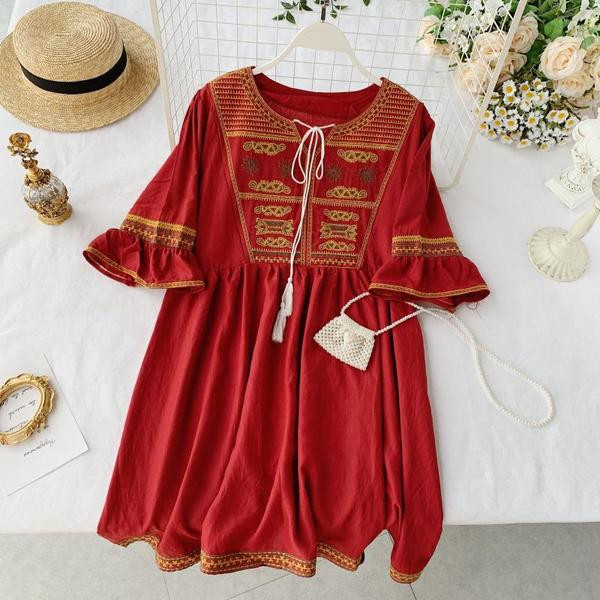 Rochie casual dama cu cravate in mai multe culori