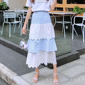 Fusta de dama moderna in trei culori model croiat